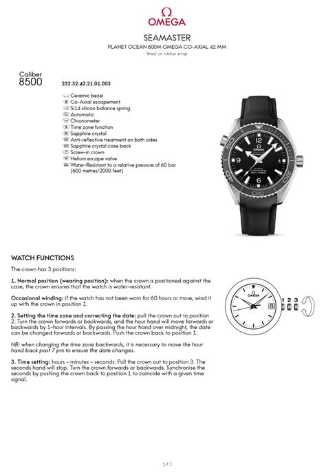 omega seamaster instructions|Omega Seamaster manual pdf.